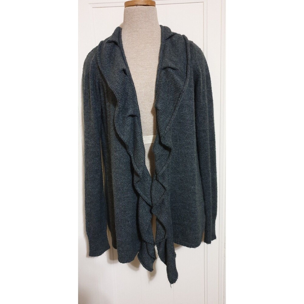 Simply Vera Wang Womens Gray Cardigan Sweater Size M